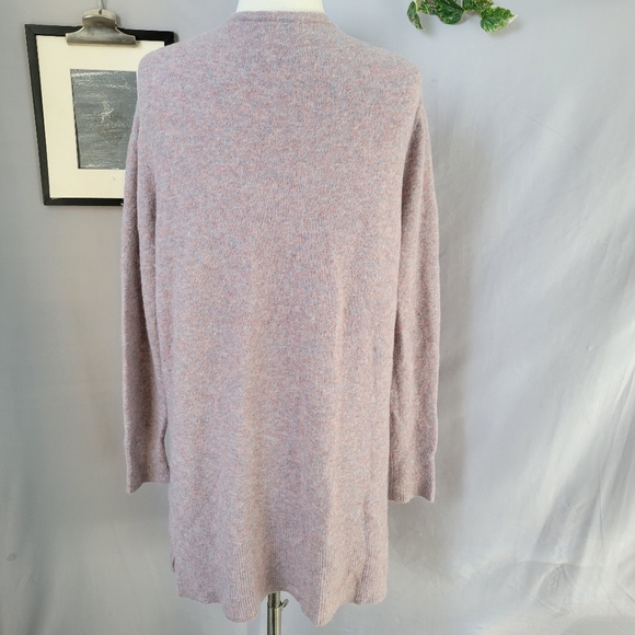 Madewell Kent Cardigan Sweater in Coziest Wool Yarn Heather Purple M - Picture 5 of 16